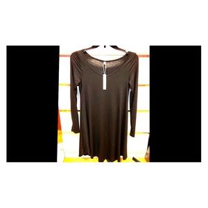 Black casual long sleeve dress